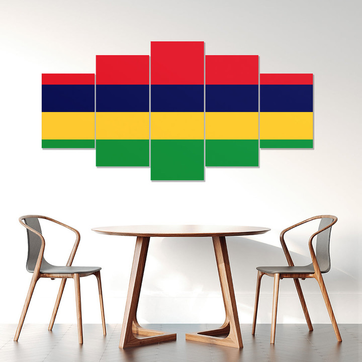 AmericansPower Canvas Wall Art - Flag of Mauritius Car Seat Covers A7 | AmericansPower