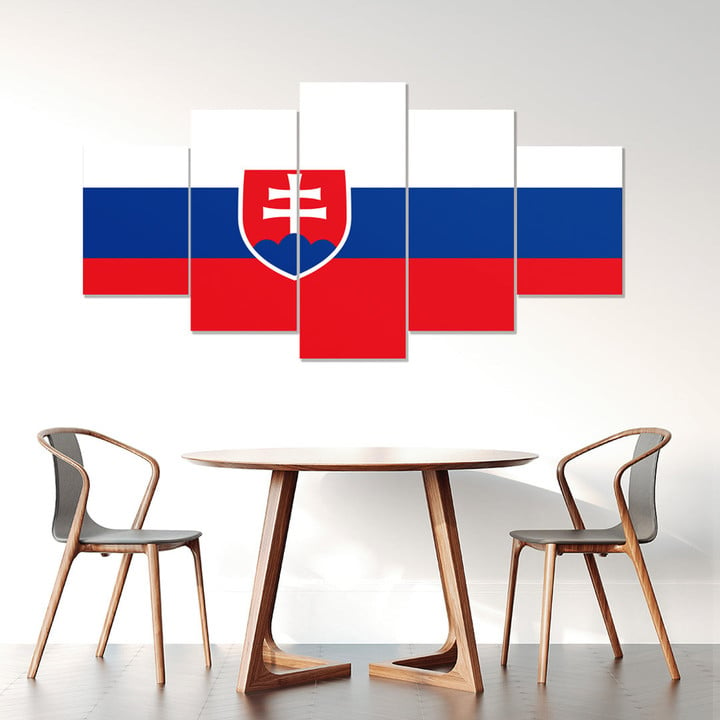 AmericansPower Canvas Wall Art - Flag of Slovakia Car Seat Covers A7 | AmericansPower