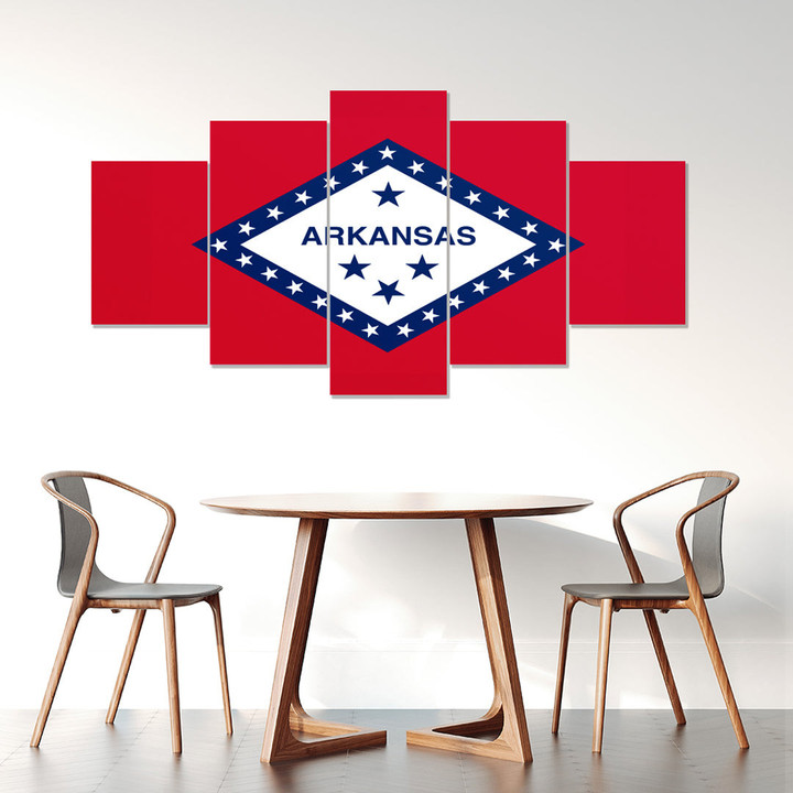 AmericansPower Canvas Wall Art - Flag Of Arkansas Car Seat Covers A7 | AmericansPower