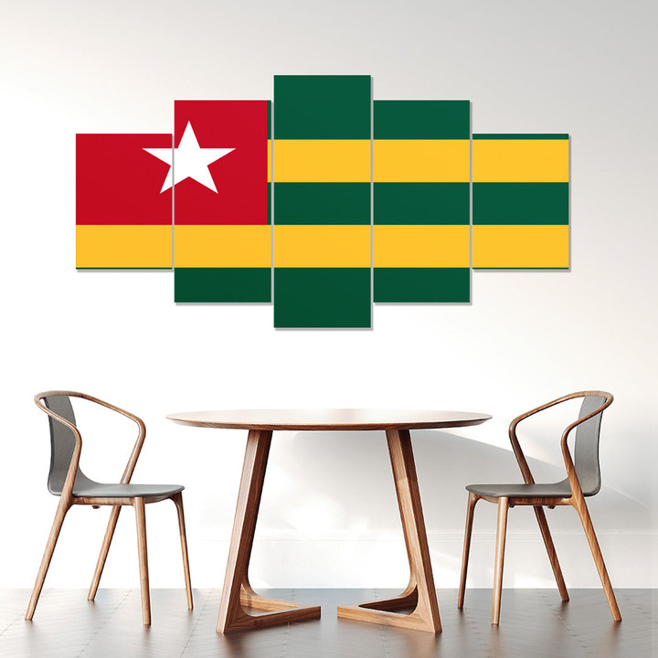 AmericansPower Canvas Wall Art - Flag of Togo Car Seat Covers A7 | AmericansPower