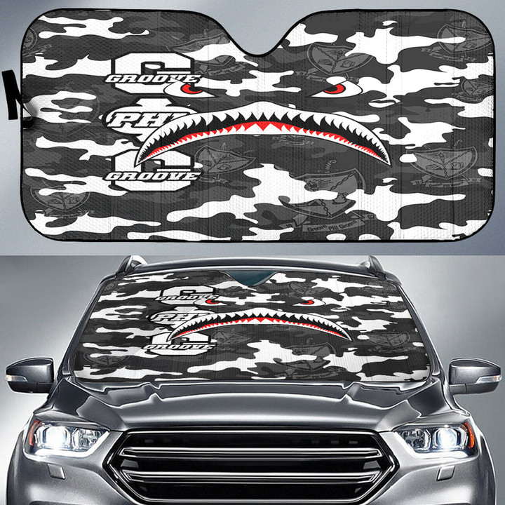 AmericansPower Auto Sun Shades - Groove Phi Groove Full Camo Shark Auto Sun Shades | AmericansPower
