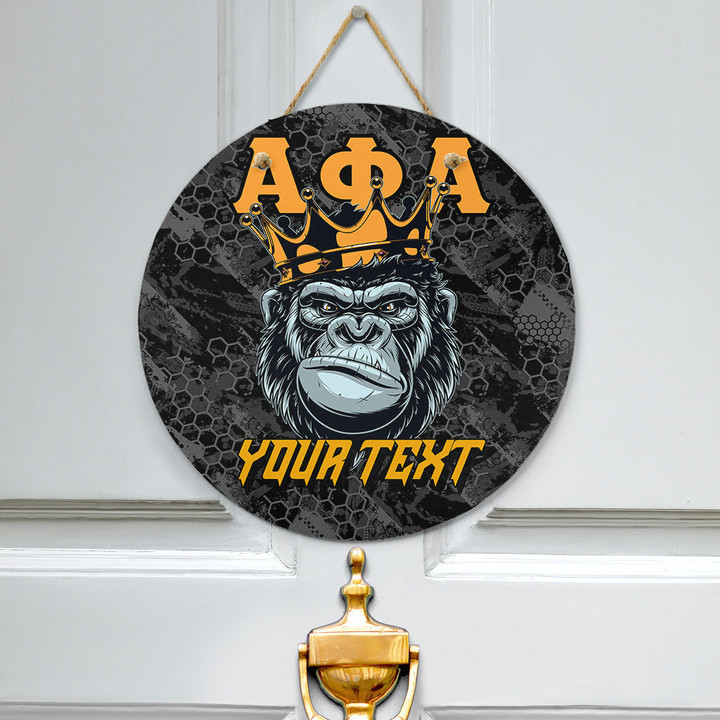 AmericansPower Hanging Door Sign - (Custom) Alpha Phi Alpha Ape Hanging Door Sign | AmericansPower
