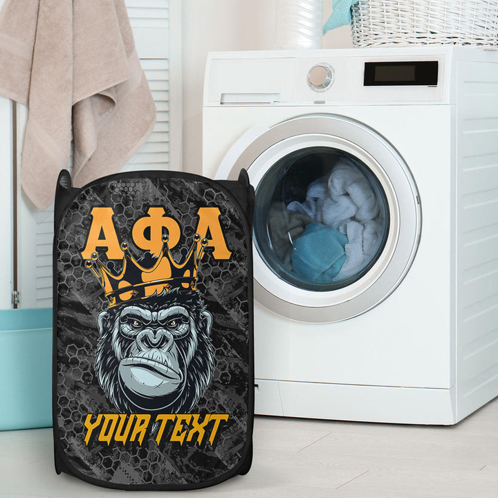 AmericansPower Laundry Hamper - (Custom) Alpha Phi Alpha Ape Laundry Hamper | AmericansPower
