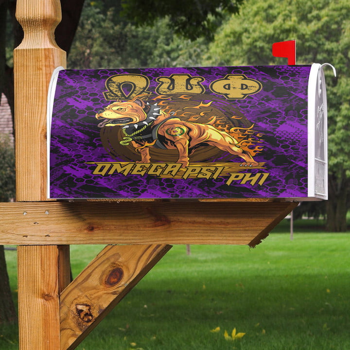 AmericansPower Mailbox Cover - Omega Psi Phi Dog Mailbox Cover | AmericansPower
