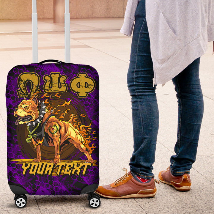 AmericansPower Luggage Covers - (Custom) Omega Psi Phi Dog Luggage Covers | AmericansPower
