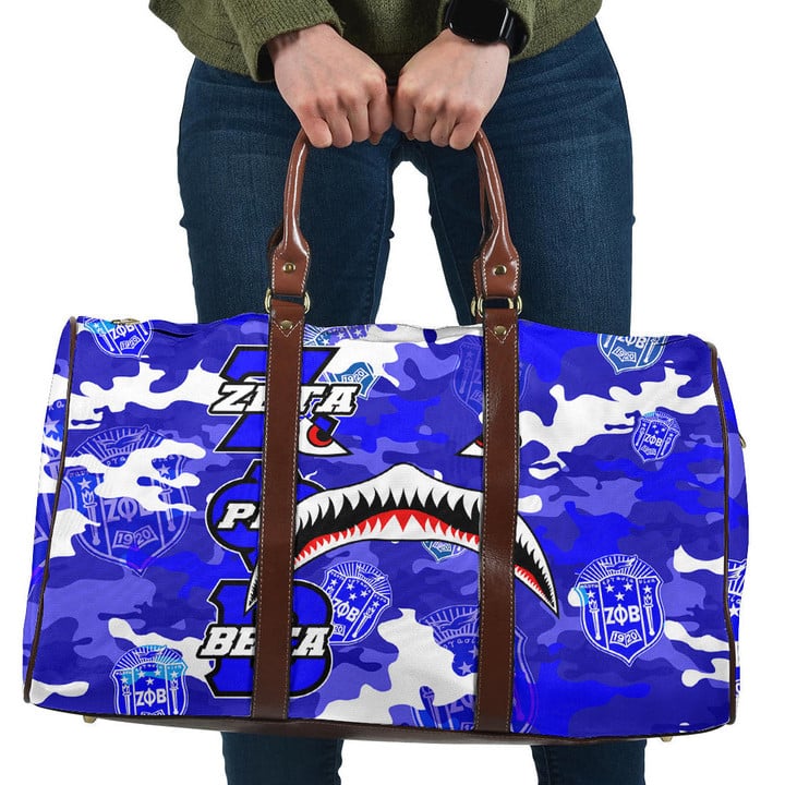 AmericansPower Bag - Zeta Phi Beta Full Camo Shark Travel Bag | AmericansPower
