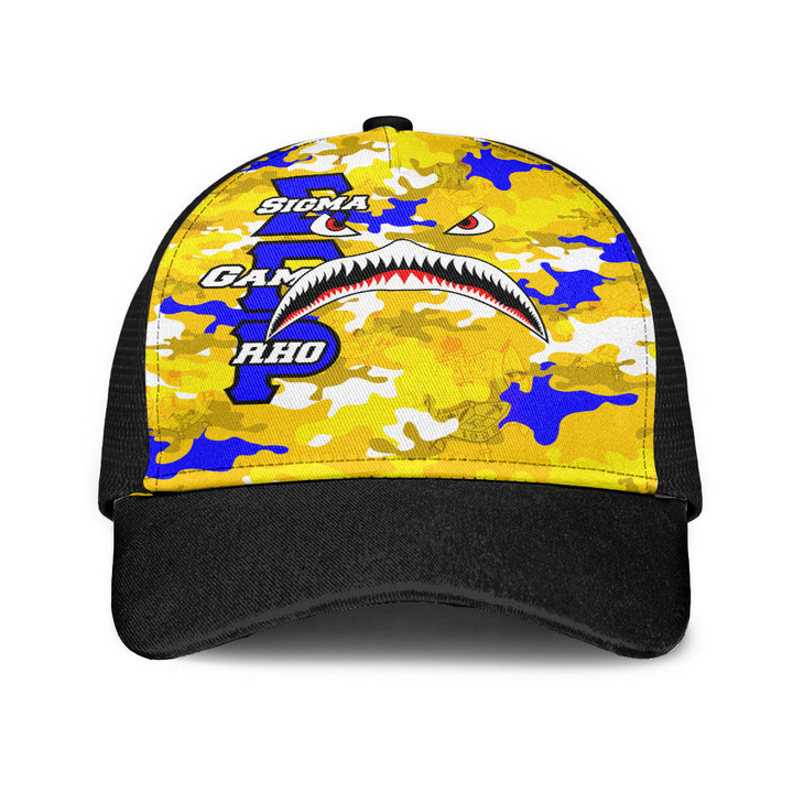 AmericansPower Mesh Back Cap - Sigma Gamma Rho Full Camo Shark Mesh Back Cap | AmericansPower
