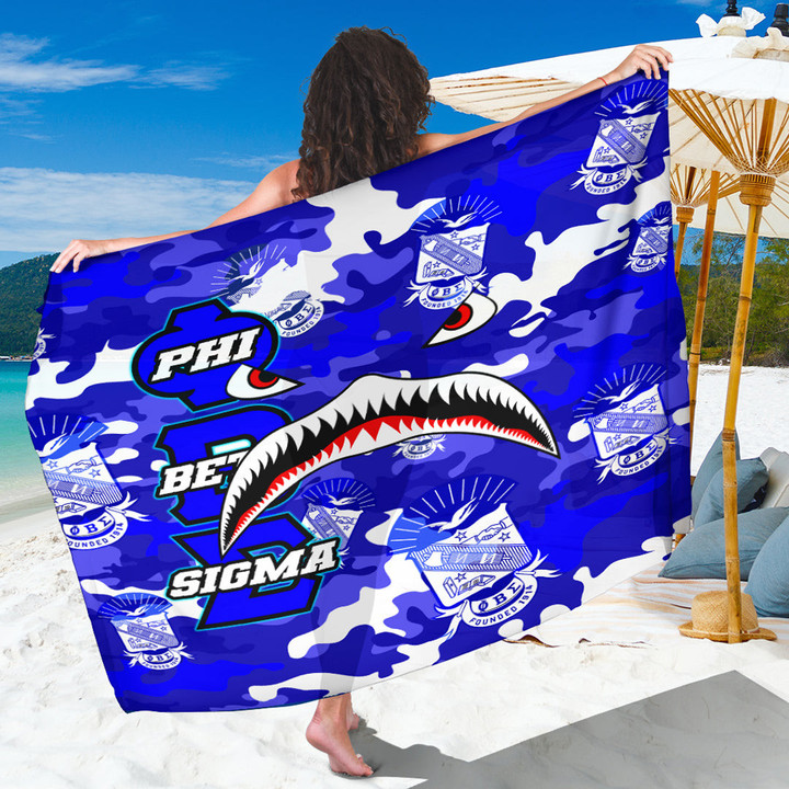 AmericansPower Sarong - Phi Beta Sigma Full Camo Shark Sarong | AmericansPower
