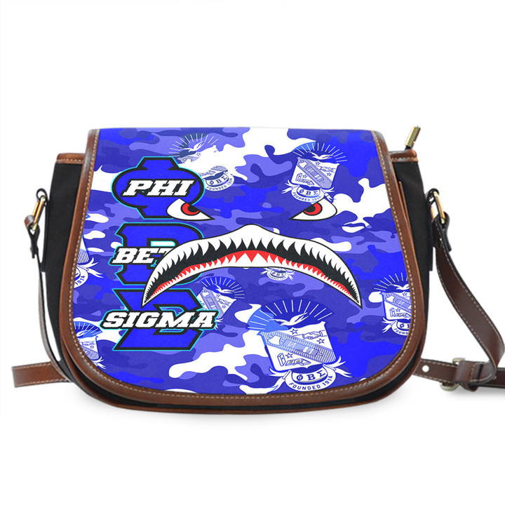 AmericansPower Saddle Bag - Phi Beta Sigma Full Camo Shark Saddle Bag | AmericansPower
