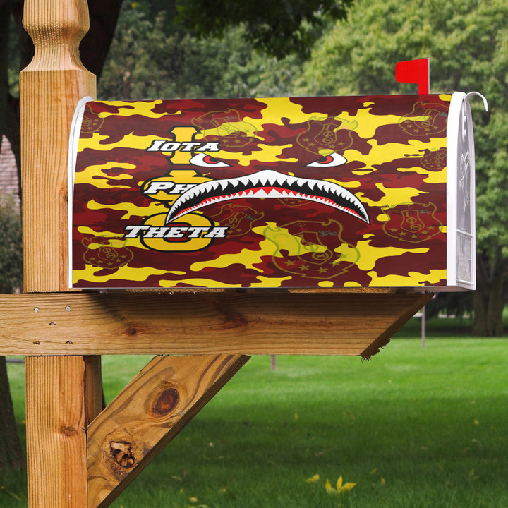 AmericansPower Mailbox Cover - Iota Phi Theta Full Camo Shark Mailbox Cover | AmericansPower
