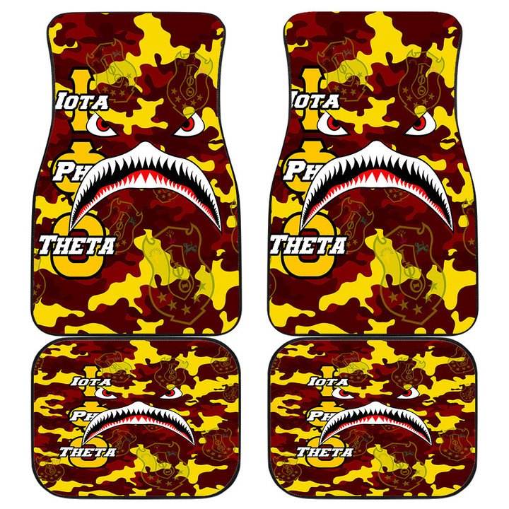 AmericansPower Front And Back Car Mats - Iota Phi Theta Full Camo Shark Front And Back Car Mats | AmericansPower
