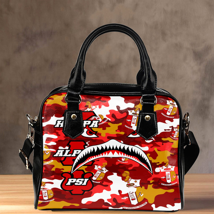 AmericansPower Shoulder Handbag - Kappa Alpha Psi Full Camo Shark Shoulder Handbag | AmericansPower
