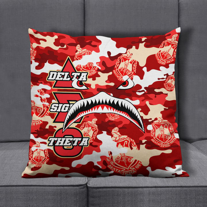AmericansPower Pillow Covers - Delta Sigma Theta Full Camo Shark Pillow Covers | AmericansPower
