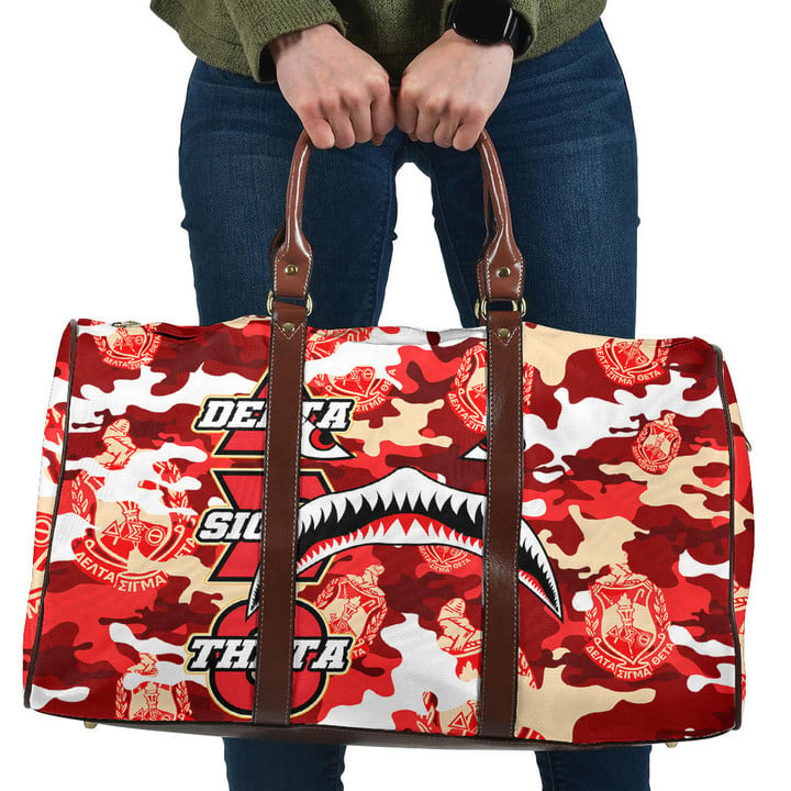 AmericansPower Bag - Delta Sigma Theta Full Camo Shark Travel Bag | AmericansPower
