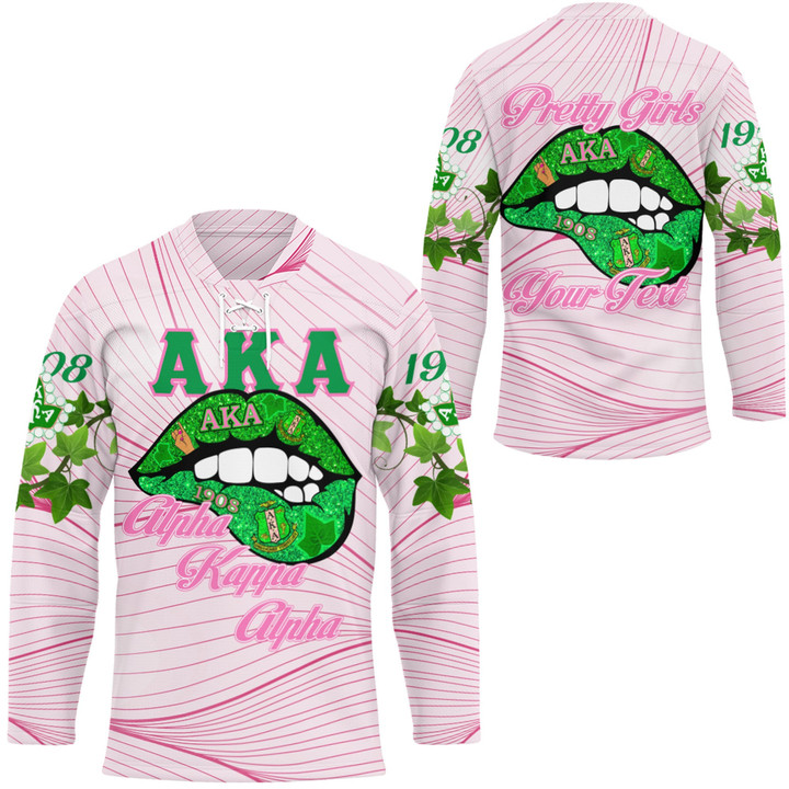 AmericansPower Clothing - (Custom) AKA Lips Hockey Jersey A7 | AmericansPower.store