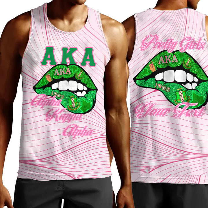 AmericansPower Clothing - (Custom) AKA Lips Tank Top A7 | AmericansPower.store