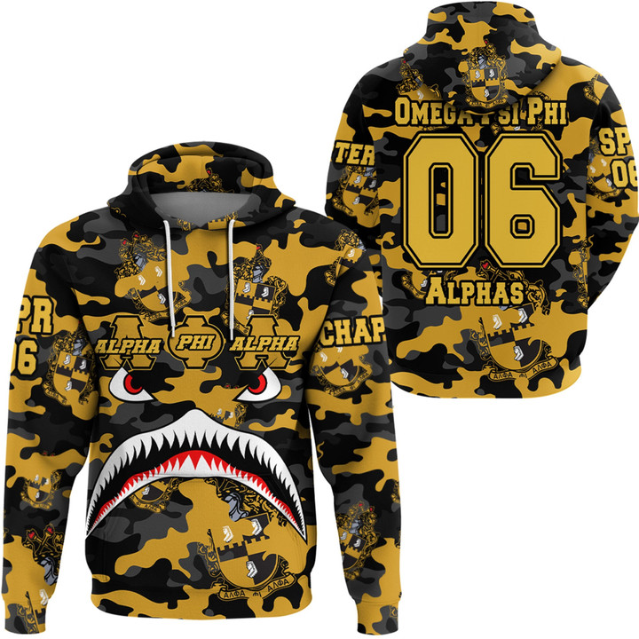 AmericansPower Clothing - Alpha Phi Alpha Full Camo Shark Hoodie A7 | AmericansPower