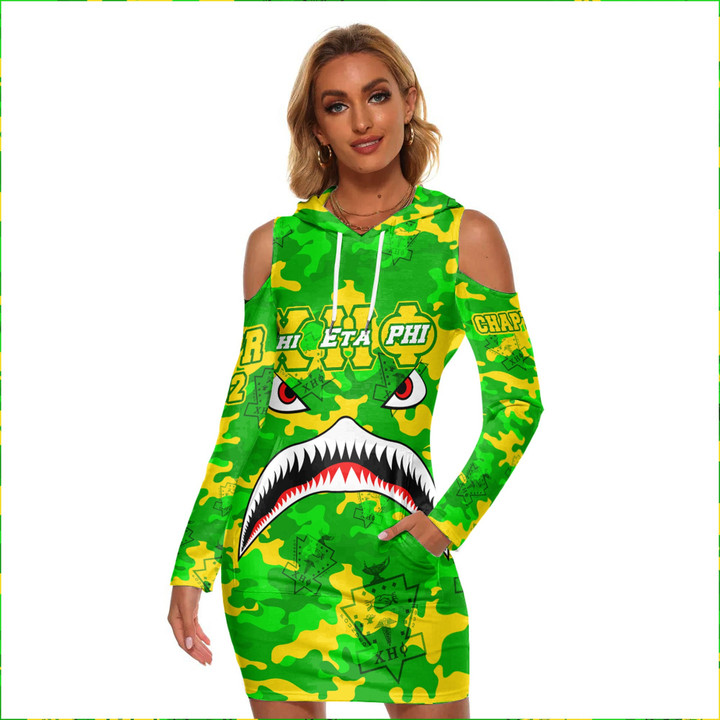 AmericansPower Clothing - Chi Eta Phi Full Camo Shark  Women's Tight Dress A7 | AmericansPower