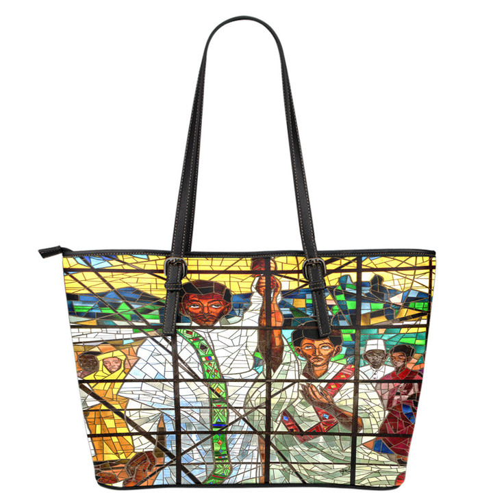 AmericansPower Leather Tote - Ethiopian Orthodox Leather Tote | AmericansPower
