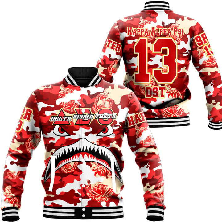 AmericansPower Clothing - Delta Sigma Theta Full Camo Shark Baseball Jackets A7 | AmericansPower