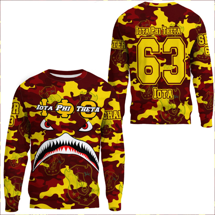 1stScotland Clothing - Iota Phi Theta Full Camo Shark Sweatshirts A7 | 1stScotland