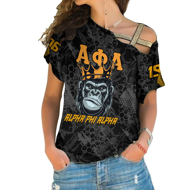 AmericansPower Clothing - Alpha Phi Alpha Ape One Shoulder Shirt A7 | AmericansPower
