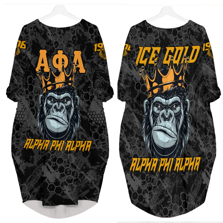 AmericansPower Clothing - Alpha Phi Alpha Ape Batwing Pocket Dress A7 | AmericansPower