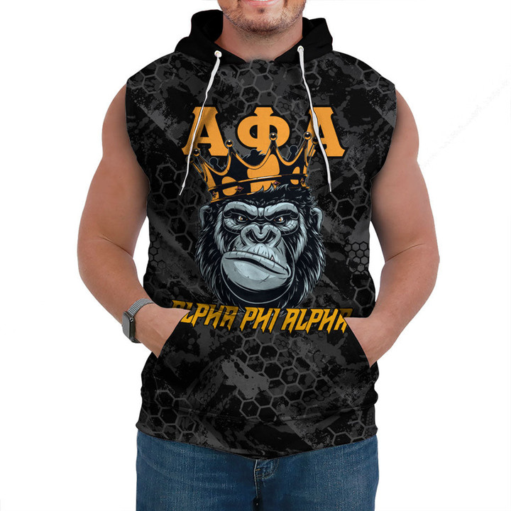 AmericansPower Clothing - Alpha Phi Alpha Ape Sleeveless Hoodie A7 | AmericansPower