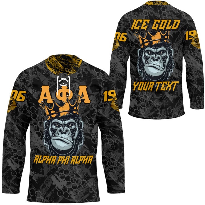 AmericansPower Clothing - (Custom) Alpha Phi Alpha Ape Hockey Jersey A7 | AmericansPower