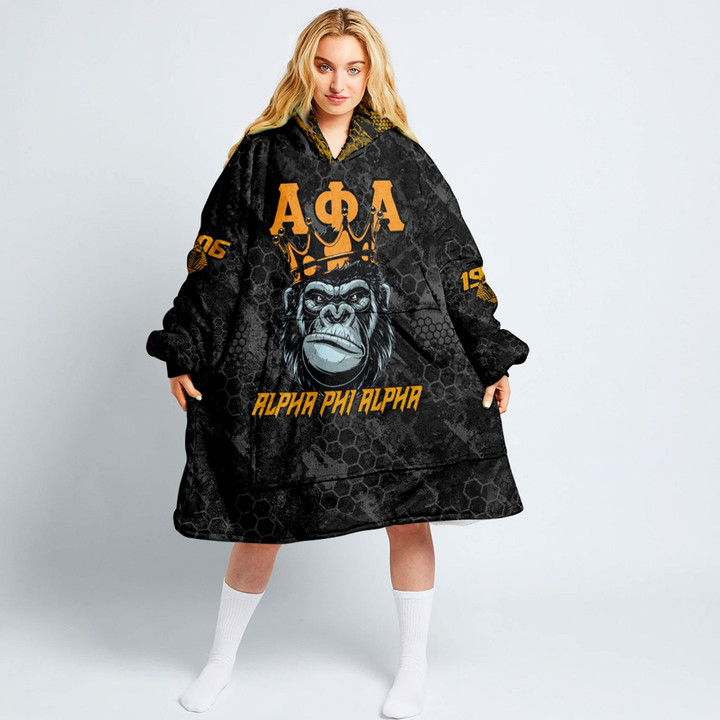 AmericansPower Clothing - (Custom) Alpha Phi Alpha Ape Oodie Blanket Hoodie A7 | AmericansPower