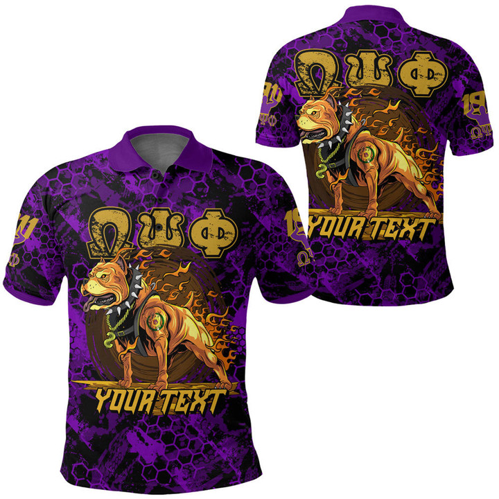 AmericansPower Clothing - (Custom) Omega Psi Phi Dog Polo Shirts A7 | AmericansPower