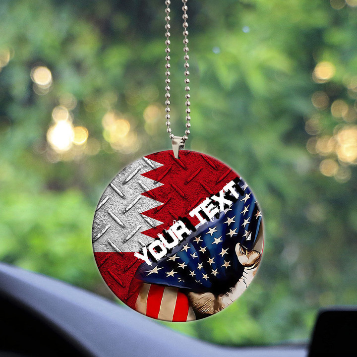 Bahrain Acrylic Car Ornament - America is a Part My Soul A7 | AmericansPower