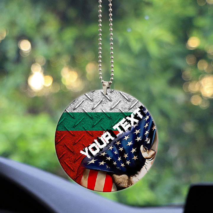 Bulgaria Acrylic Car Ornament - America is a Part My Soul A7 | AmericansPower
