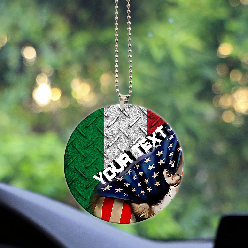 Italy Acrylic Car Ornament - America is a Part My Soul A7 | AmericansPower