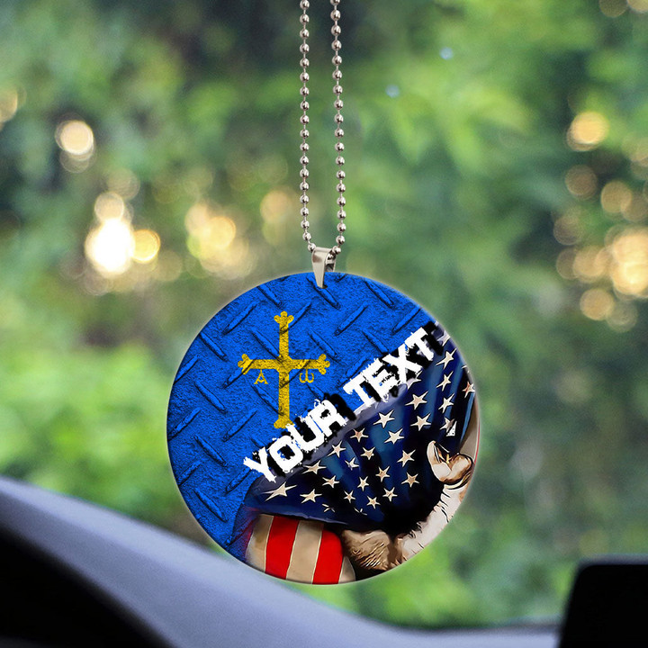 Asturias Acrylic Car Ornament - America is a Part My Soul A7 | AmericansPower