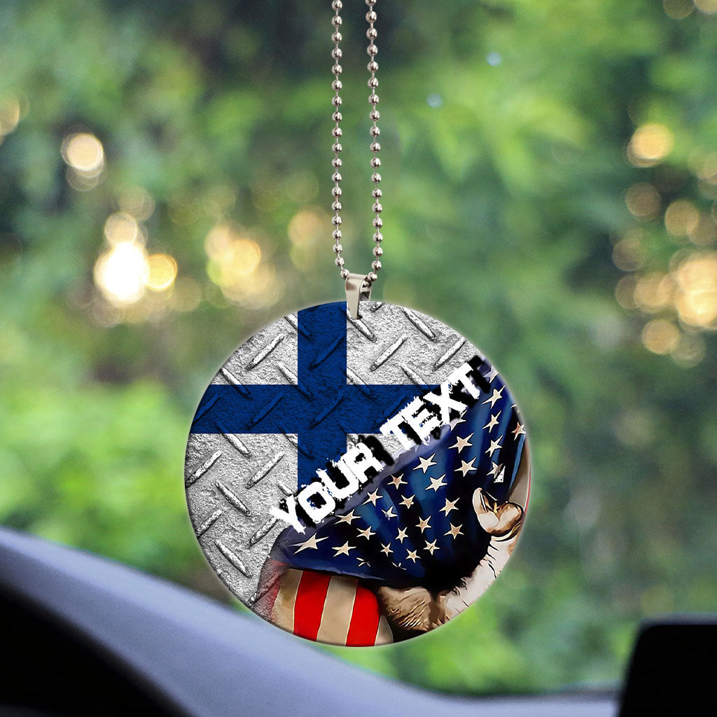 Finland Acrylic Car Ornament - America is a Part My Soul A7 | AmericansPower