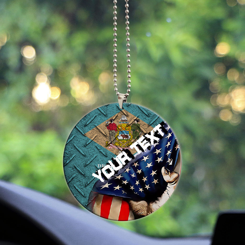 Delaware Acrylic Car Ornament - America is a Part My Soul A7 | AmericansPower