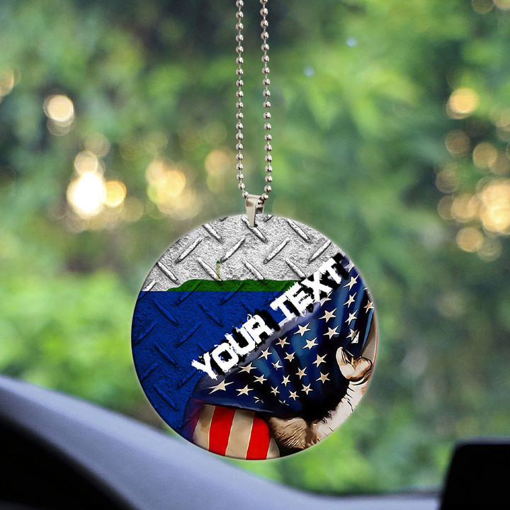 Unofficial Flag Of Navassa Island Acrylic Car Ornament - America is a Part My Soul A7 | AmericansPower