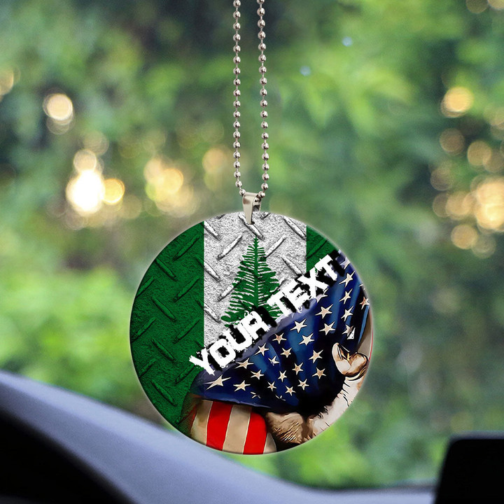 Norfolk Island Acrylic Car Ornament - America is a Part My Soul A7 | AmericansPower
