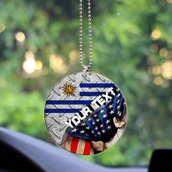 Uruguay Acrylic Car Ornament - America is a Part My Soul A7 | AmericansPower