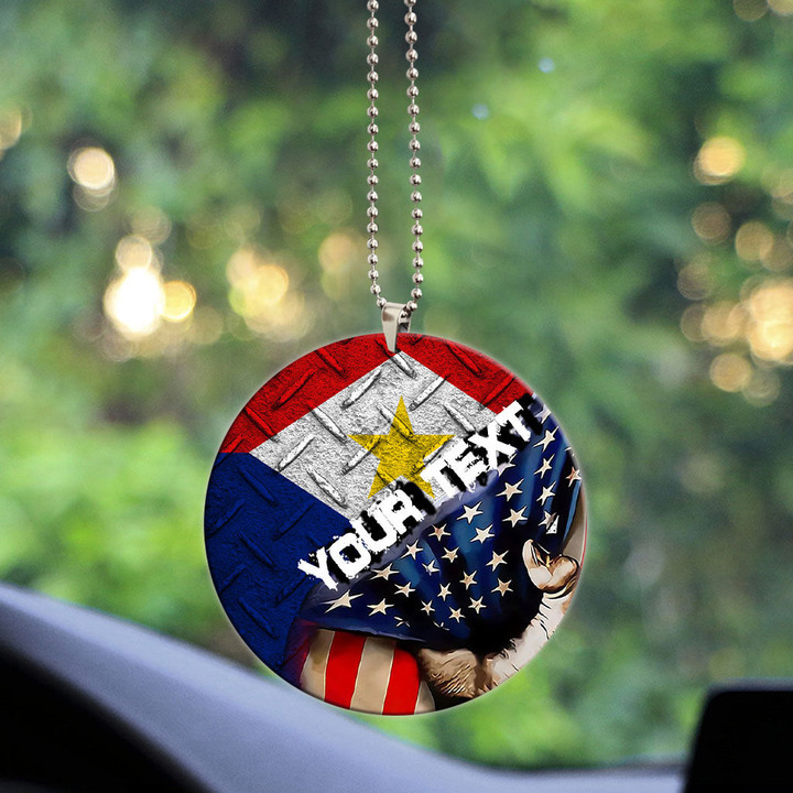 Saba Acrylic Car Ornament - America is a Part My Soul A7 | AmericansPower