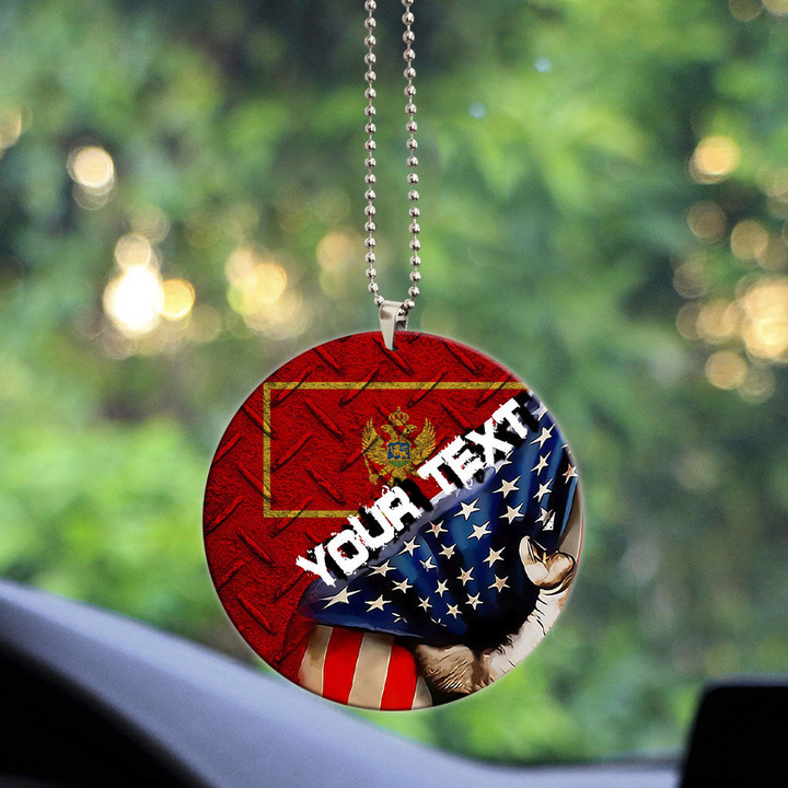 Montenegro Acrylic Car Ornament - America is a Part My Soul A7 | AmericansPower