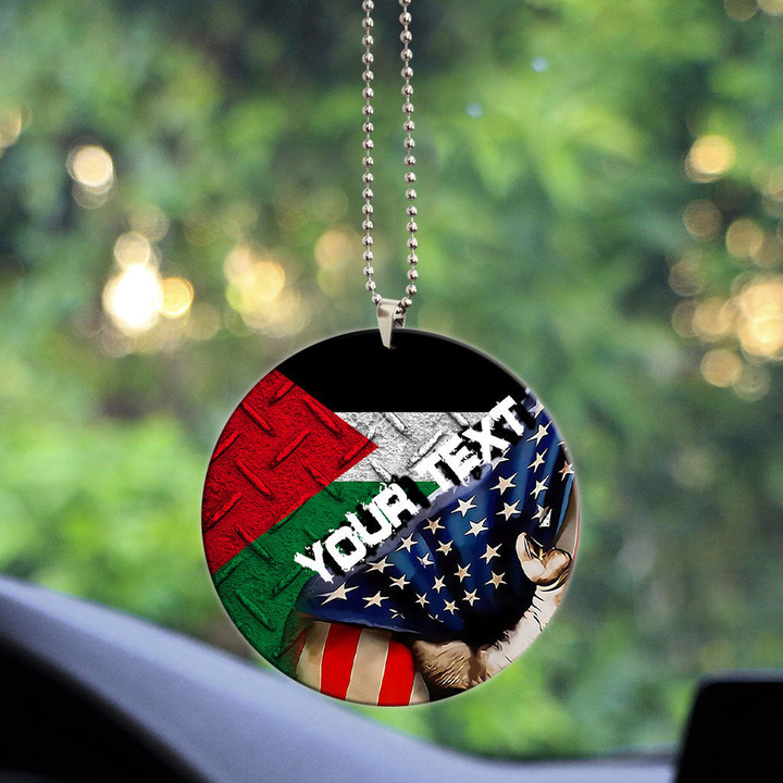 Palestine Acrylic Car Ornament - America is a Part My Soul A7 | AmericansPower