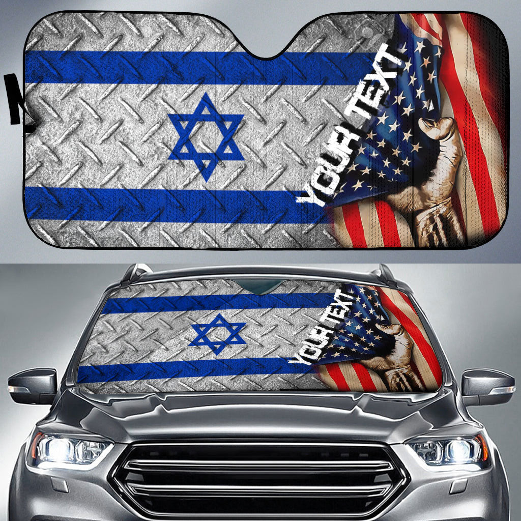 Israel Car Auto Sun Shade - America is a Part My Soul A7 | AmericansPower