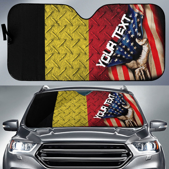 Belgium Car Auto Sun Shade - America is a Part My Soul A7 | AmericansPower