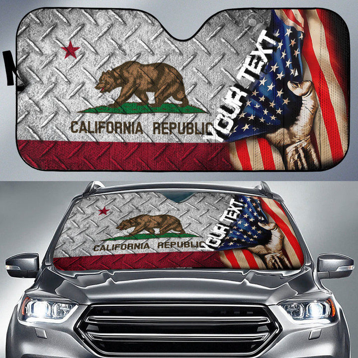 California Car Auto Sun Shade - America is a Part My Soul A7 | AmericansPower