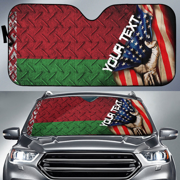 Belarus Car Auto Sun Shade - America is a Part My Soul A7 | AmericansPower