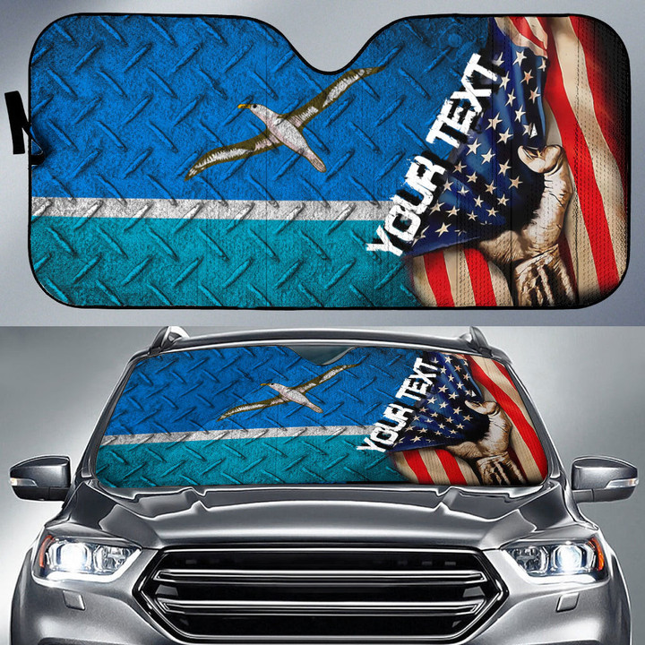 Midway Islands Car Auto Sun Shade - America is a Part My Soul A7 | AmericansPower