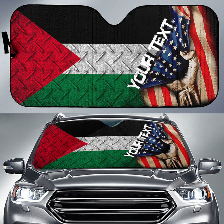 Palestine Car Auto Sun Shade - America is a Part My Soul A7 | AmericansPower