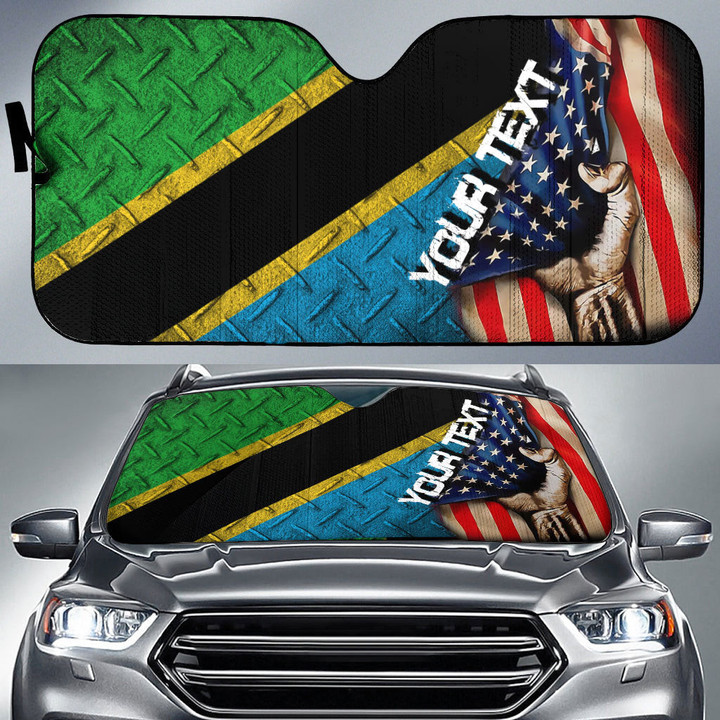 Tanzania Car Auto Sun Shade - America is a Part My Soul A7 | AmericansPower